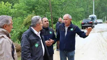 Cumayeri'nde Yağışlar Sonrası Tedbirler Alındı