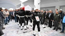 Geçirdiği rahatsızlık sonucu vefat eden polis memuru son yolculuğuna uğurlandı