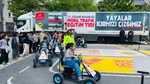 Oltu'da Öğrencilere Trafik Eğitimi