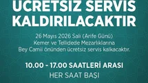 Efeler'de Ücretsiz Ulaşım Desteği