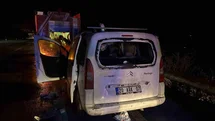 Osmaniye'de Ticari Araç Yangını