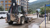 Bozdoğan'da Yağış Sonrası Temizlik Çalışmaları