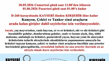 Kayseri'de Trafik Yoğunluğu Önlemleri