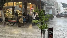 İncirliova'da Sağanak ve Fırtına Etkili Oldu
