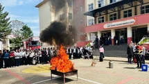 Bingöl'de Yangın Eğitimi Verildi