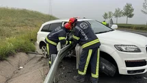 Denizli’de Lüks Araç Kazası
