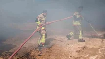 Reyhanlı’da samanlık yangını