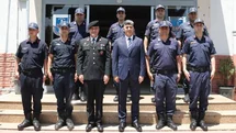 Akdeniz Kaymakamı ve Başkan Vekili Şener'den Akdeniz İlçe Jandarma Komutanlığına Bayram Ziyareti