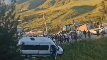 Siirt'te Freni Patlayan Minibüs Facianın Eşiğinden Döndü