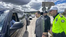 Kaymakam Oğuztürk Trafik Denetimine Katıldı