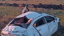 Siverek’te takla atan otomobilde 2’si bebek 5 kişi yaralandı