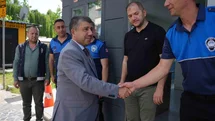 Düzce'de Zabıta Ekiplerine Bayram Ziyareti