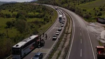 Kemikli Rampaları'nda Bayram Dönüşü Yoğunluğu