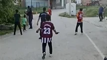 Elazığ'da Jandarma ve Çocuklar Futbol Maçı Yaptı