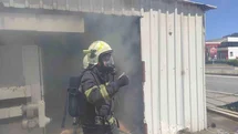 Bodrum’da marangozhanedeki yangın söndürüldü