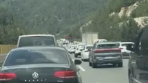 9 Günlük Bayram Tatili Sonrası Mersin’de Dönüş Trafiği Tıkandı: Tarsus - Pozantı Otoyolu’nda Yoğun Trafik
