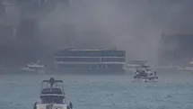 Bebek Sahili'nde Tekne Yangını Söndürüldü