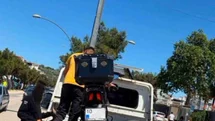 Dur İhtarına Uymayan Motosiklet Sürücüsüne Ceza