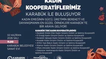 Karabük Belediyesi kadın kooperatiflerini bir araya getiriyor