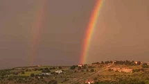 Elazığ'da Gökkuşağı Görsel Şölen Yarattı