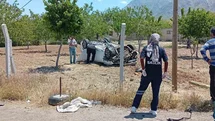 Kontrolden çıkan otomobil takla attı: 1 yaralı