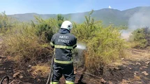 Kırıkhan'da Bahçe Yangını Kontrol Altına Alındı