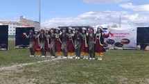 Kars'ta Halk Oyunları Şenliği Renkli Görüntülere Sahne Oldu