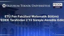 Erzurum'da Matematik Bölümü Akredite Edildi