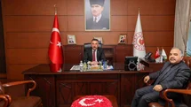 Zonguldak'ta Vali Hacıbektaşoğlu ile Müftü Demir Görüştü