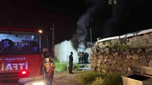 Kayseri'de Metruk Evde Yangın Çıktı