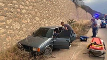 Bilecik’te Otomobil Şarampole Uçtu
