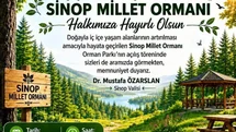 Sinop Millet Ormanı Açılıyor