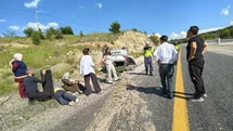 Elazığ'da Otomobil Takla Attı