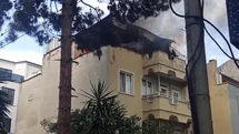 Bursa'da Çatı Yangını Paniğe Neden Oldu