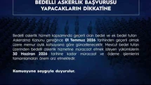 Bedelli Askerlik Tutarı Güncelleniyor