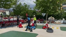 Miniklere Trafik Eğitimi Verildi