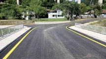 Düzce’de köylerde yol çizgi çalışmaları tamamlanıyor