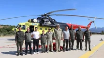 Yatağan’da konuşlu yangın söndürme helikopteri hizmete başladı