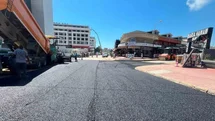 Alanya'da Sıcak Asfalt Çalışmaları Devam Ediyor