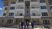 Kaymakam Algın ve Başsavcı Duran, adliye lojmanlarında incelemelerde bulundu