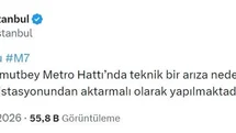 M7 Metro Hattı'nda Arıza Yaşandı