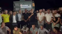 Edirne'de Maden İşçileri Eylemde