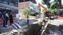 Salihli'de Altyapı Çalışmaları Başladı