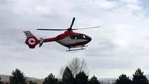Nefes darlığı yaşayan hasta ambulans helikopterle Erzincan’a sevk edildi