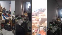 Tarsus'ta Ağır Koku İhbarı Yapılan Daire "Çöp Ev" Çıktı: Dairenin İçinde Tonlarca Atık