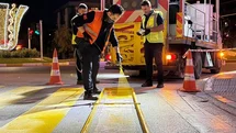 Erzincan'da Yol Çizgileri Yenileniyor