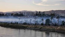 Cizre'de Mangal Dumanı Sis Gibi Göründü