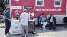 Mobil Sosyal Hizmet Aracı Samsun’da Hizmette