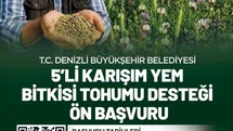 Denizli'de Tohum Desteği Başvuruları Başladı
