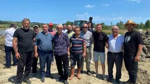 Sinop’ta sulama hattı patladı, çeltik üreticisi tepki gösterdi